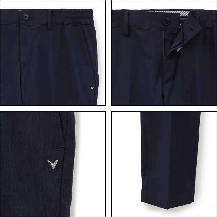 Callaway（キャロウェイ） メンズ ゴルフウェア 麻調ポリエステル