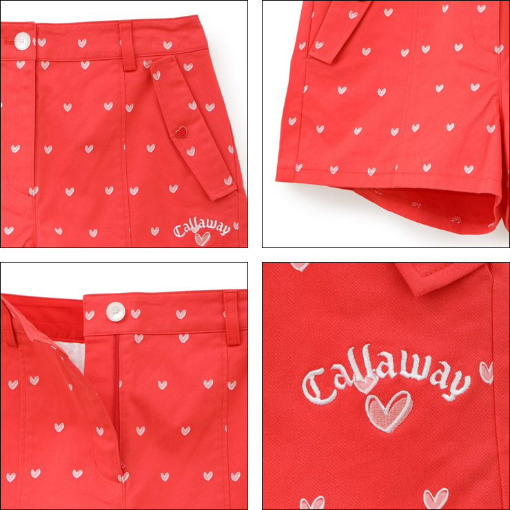 美品！Callaway RED LABEL ショーパンツドローストリング付き Callaway キャロウェイ レディース ゴルフウェア ラブ