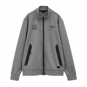 【キャロウェイ】シロクマ ジップ ニット ブルゾン ゴルフ LL グレー×白 楽天市場】キャロウェイ ゴルフウェア 長袖トレーナー 秋 冬