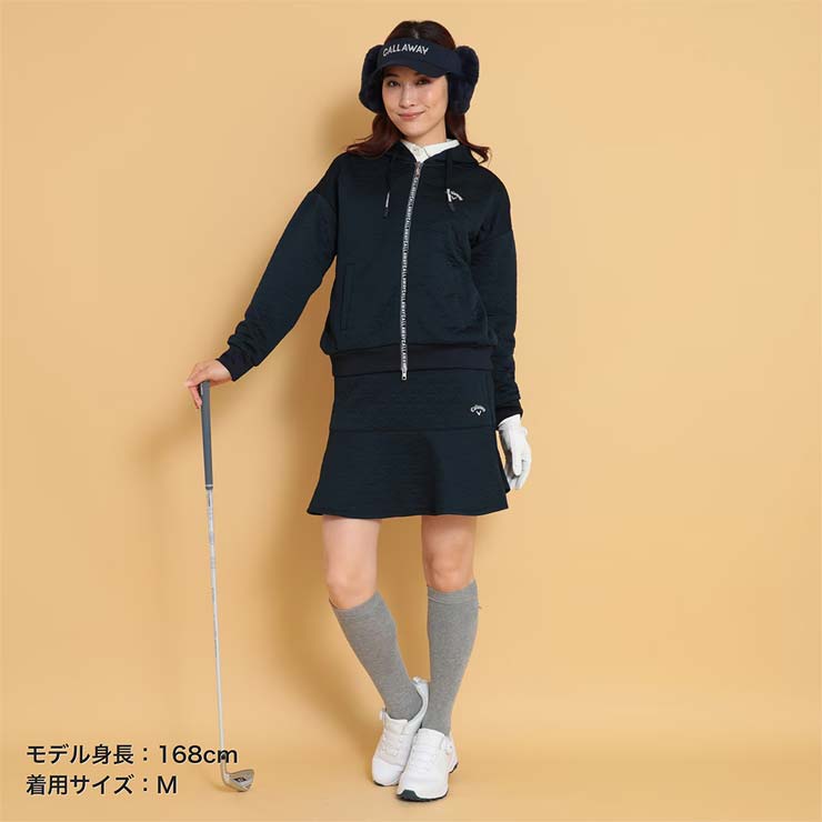 Callaway キャロウェイ キルトスウェット フルジップ パーカー