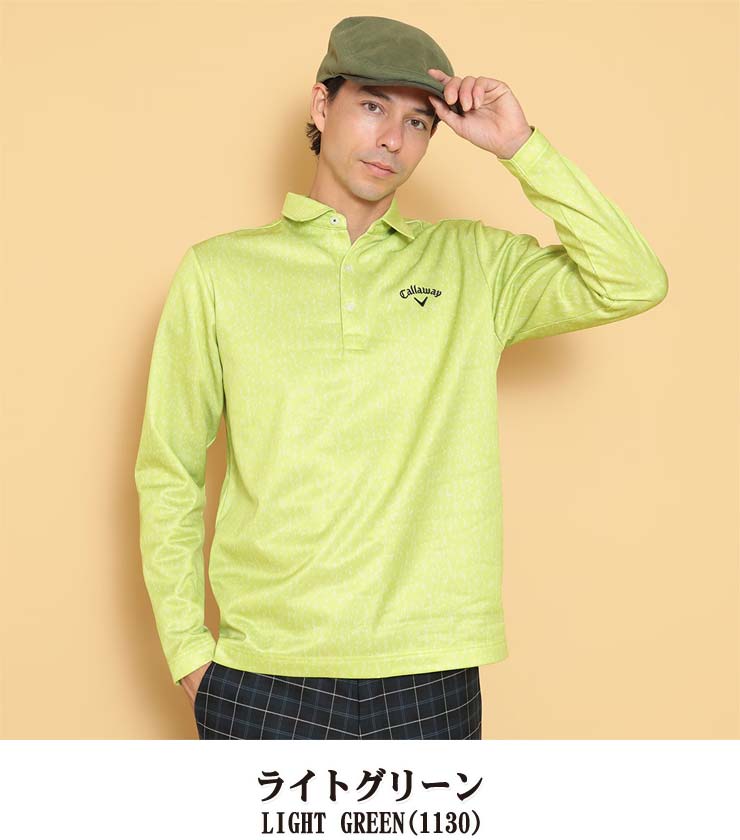 Callaway キャロウェイ フェザープリント 裏起毛 長袖