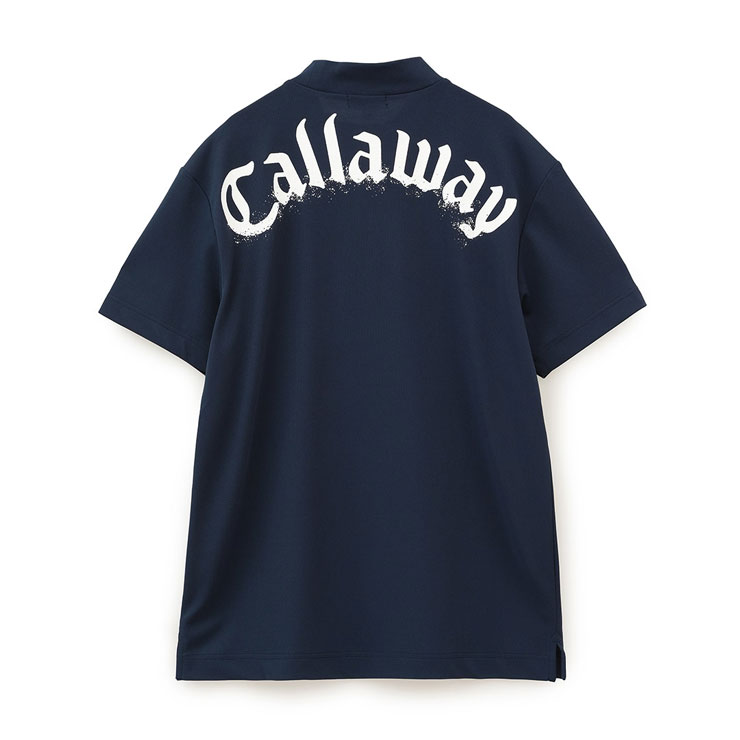 Callaway - キャロウェイ♡︎裏クールアイレットカノコモックネックシャツ OUTLET】【キャロウェイ】裏クールアイレットカノコ半袖モック