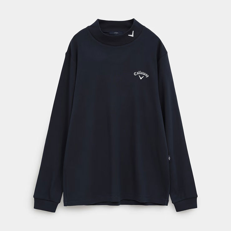 キャロウェイ 裏起毛スムース モックネック 長袖シャツ ゴルフウェア