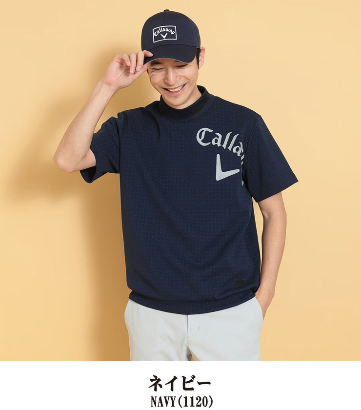 Callaway キャロウェイ ドットプリント スウェット モックネック