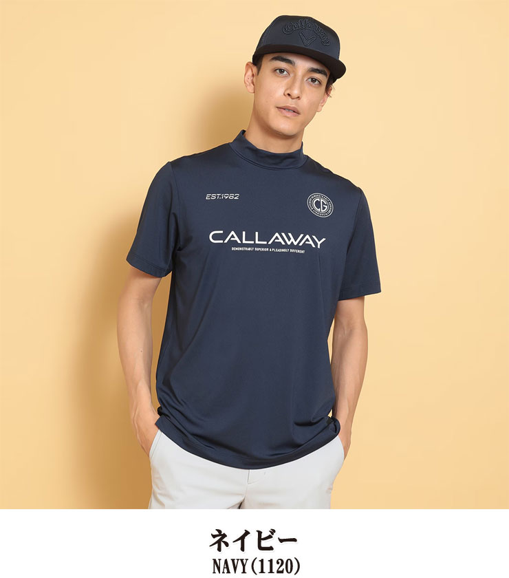 Callaway キャロウェイ ストレッチスムース モックネック 半袖