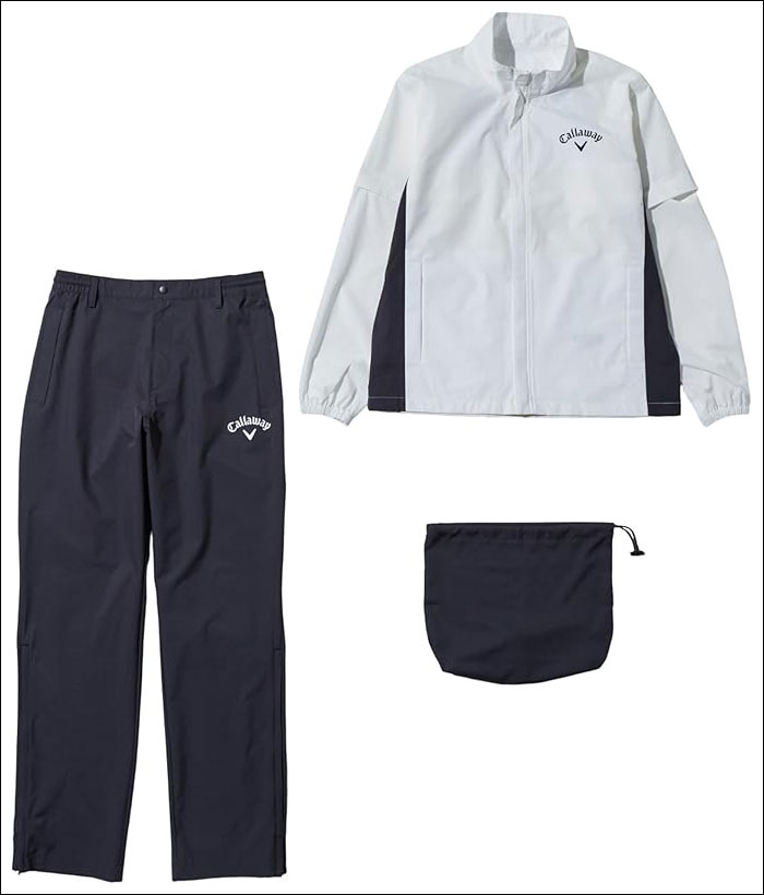 Callaway キャロウェイ ストレッチ 2WAY レインウェア 上下