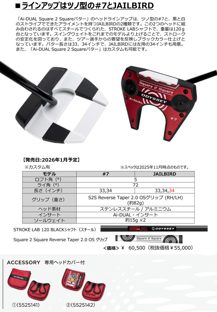 ODYSSEY（キャロウェイゴルフ） 特注カスタムクラブ オデッセイ Ai