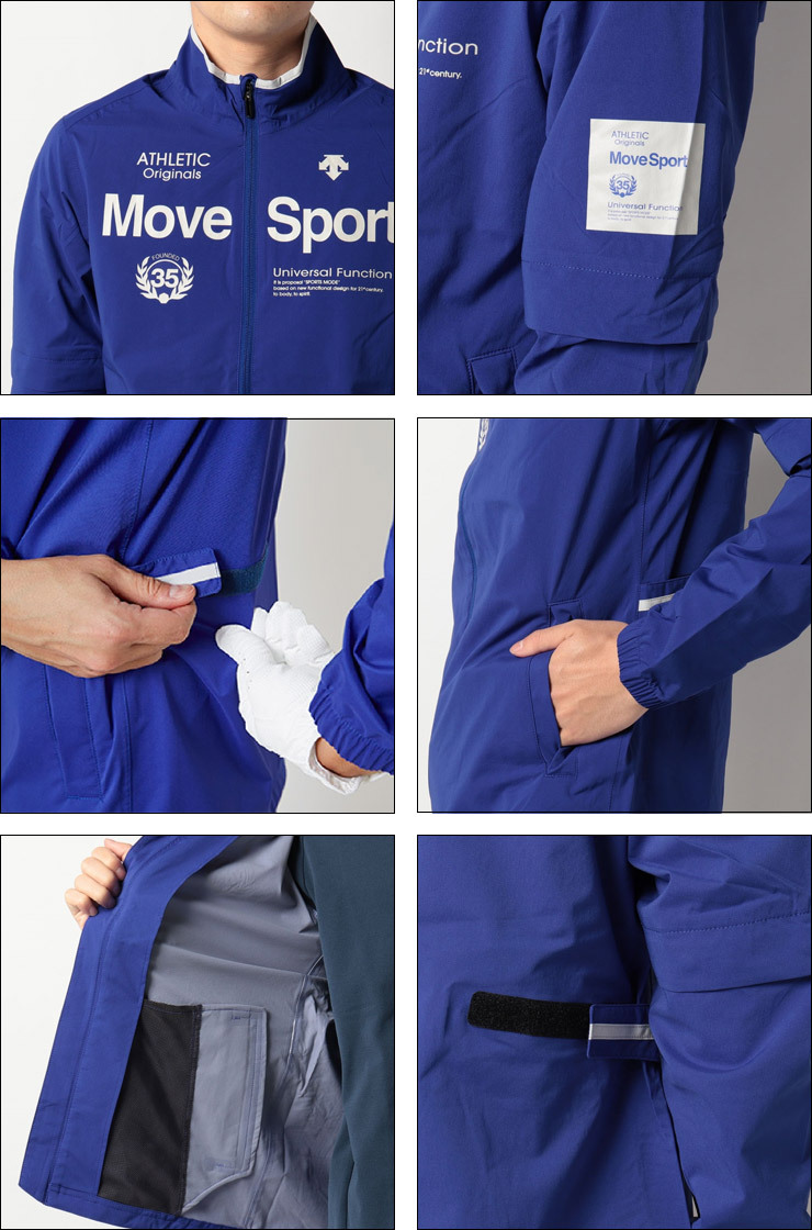 デサント ゴルフ メンズ レインウェア 上下セット BLUE LABEL Move 