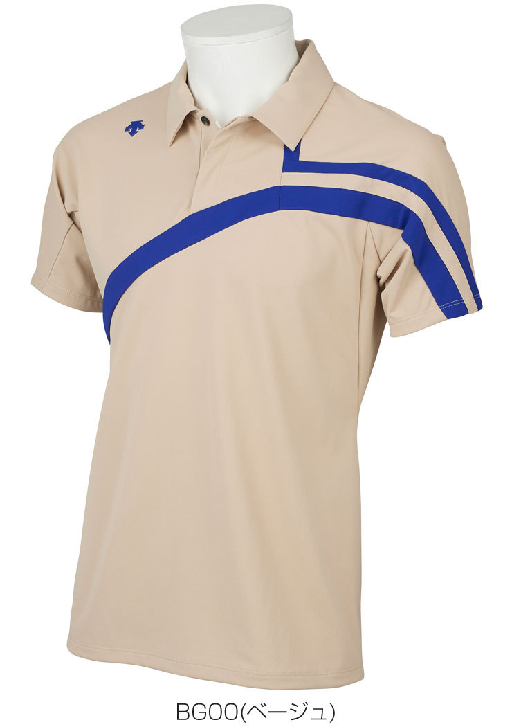 デサント ゴルフ ウェア メンズ ZERO AQUA 切り替え 半袖 ポロシャツ