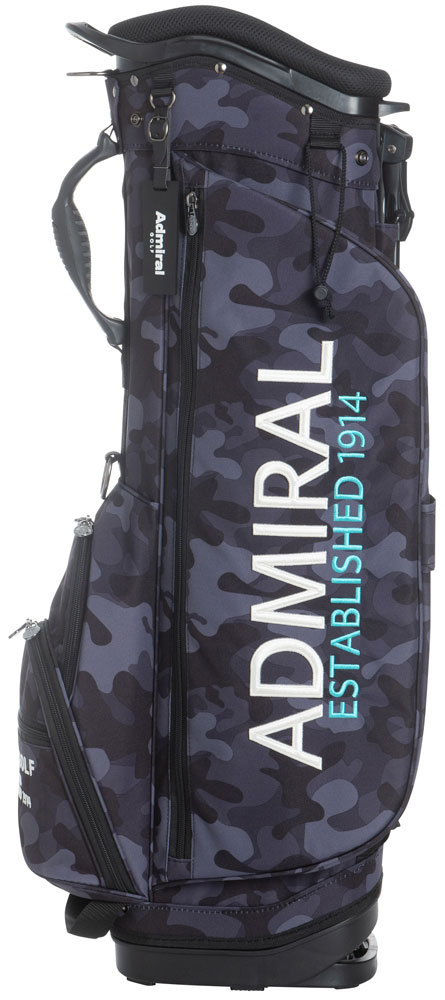 専用　ADMIRAL アドミラルゴルフ　軽量スタンド型キャディバッグ　カモフラ柄 Admiral Golf アドミラルゴルフ スタンド キャディバッグ カモ