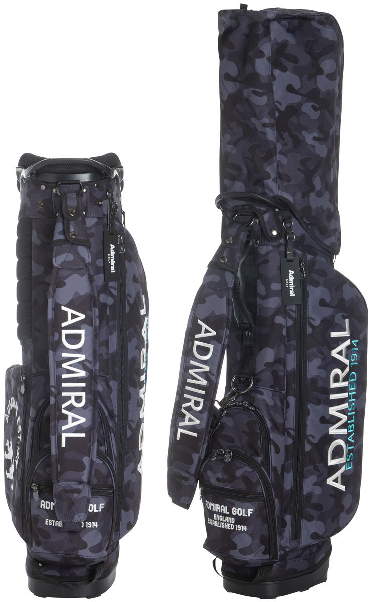 Admiral カモフラ　 スタンド　キャディバック Admiral Golf アドミラルゴルフ スタンド キャディバッグ カモ