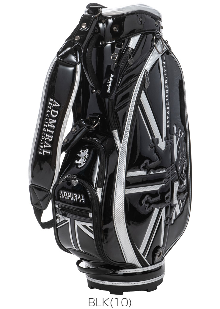 Admiral ゴルフバッグ イギリス　エナメル Admiral Golf アドミラルゴルフ カートキャディバッグ エナメル