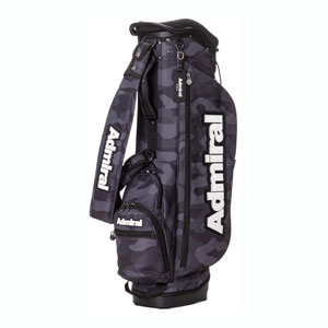 超美品★Admiral スタンドバッグ ★ブラック・迷彩 Admiral Golf（アドミラルゴルフ） スタンドキャディバッグ カモ