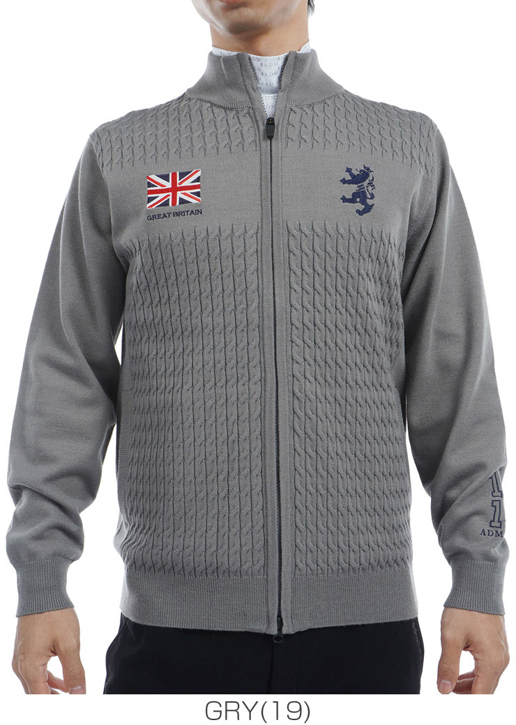 Admiral - 【新品】アドミラル　ゴルフ　ジャケット　M Admiral Golf アドミラルゴルフ フラッグ フルジップ ニット