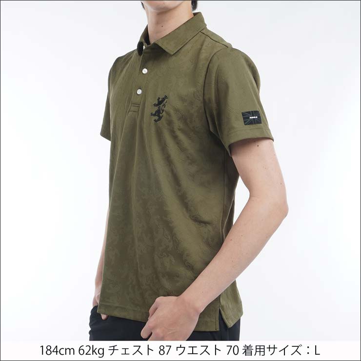 Admiral Golf アドミラルゴルフ ランパント ジャガード 半袖
