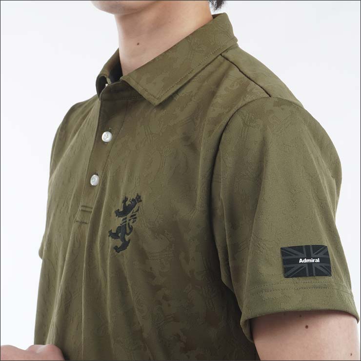 Admiral Golf アドミラルゴルフ ランパント ジャガード 半袖