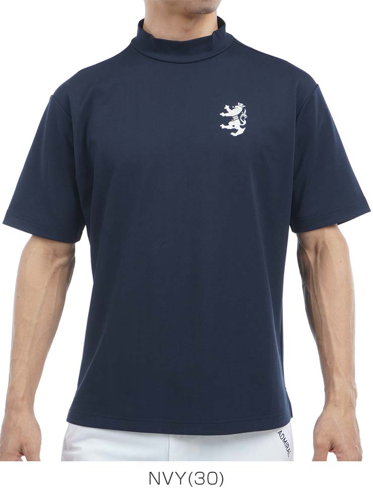 Admiral セットアップ　Tシャツ　M スカート L ダークグレー 総柄 Admiral Golf（アドミラルゴルフ） ビッグ鹿の子 アクティブ モック