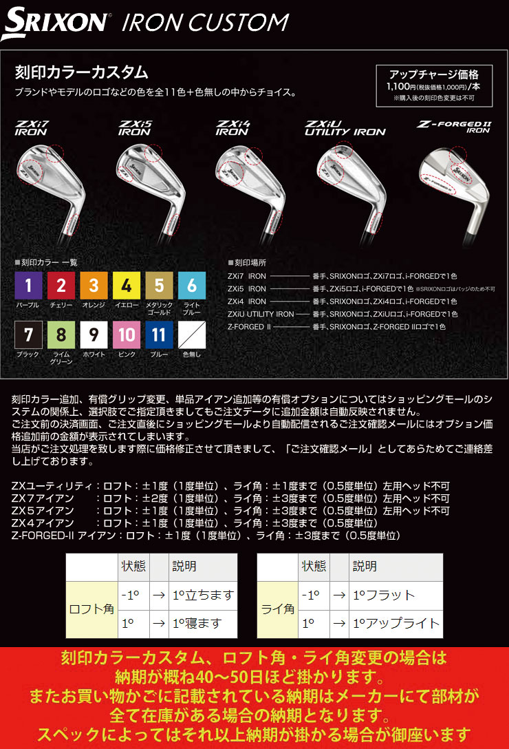 特注カスタムクラブ スリクソン Z-FORGED II アイアン 三菱 Diamana ZX 