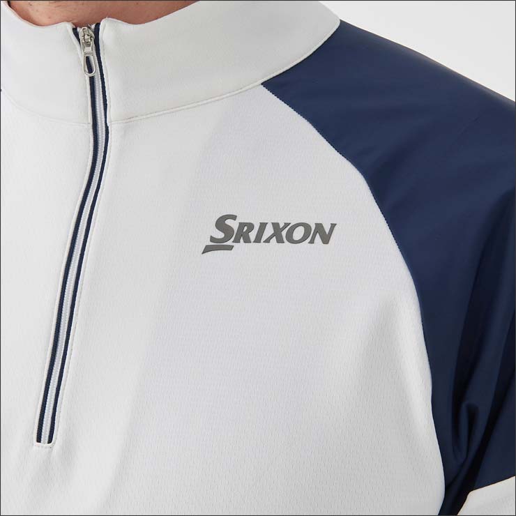 SRIXON スリクソン by デサント ロゴデザイン ハーフジップ 長袖