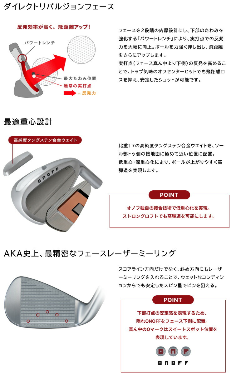 AKA 特注カスタムクラブ オノフ 2026 アイアン 単品 N.S.PRO 850GH neo