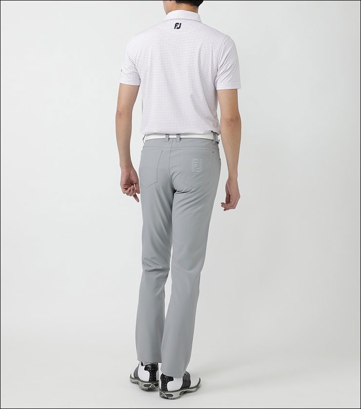 フットジョイ ゴルフウェア メンズ Xプリント ライル 半袖ポロシャツ 