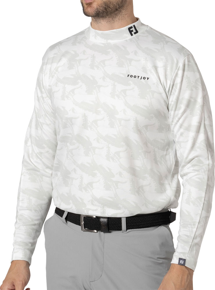 FootJoy モックネックシャツ FJW-F24-S03 FootJoy（フットジョイ） フットウェア モチーフプリント モックネック