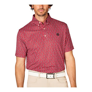 FootJoy（フットジョイ） フラワープリント ボタンダウン 半袖