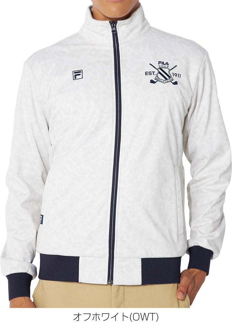 FILA GOLF フィラゴルフ カモ柄 3層ボンディング フルジップ ブルゾン