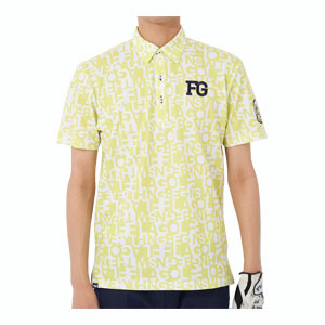 フィラゴルフ メンズ ゴルフウェア トーンオントーン タイポグラフィックプリント 半袖ポロシャツ 7...