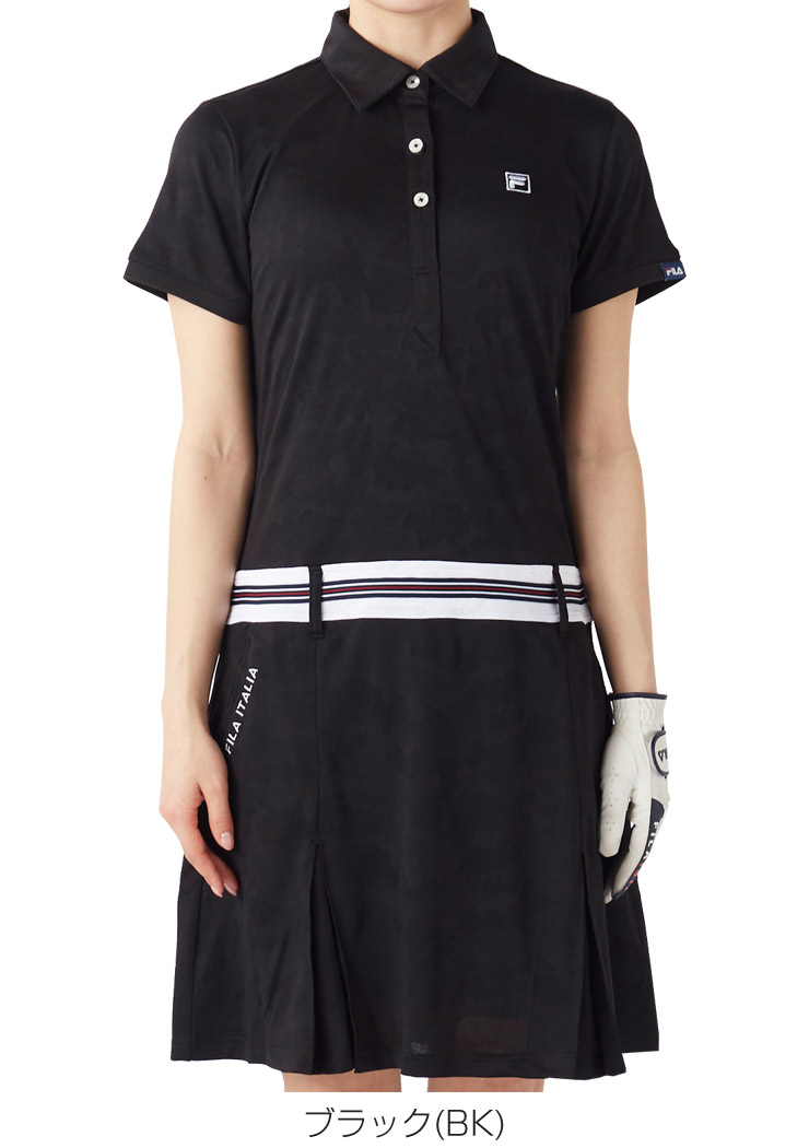 FILA GOLF フィラゴルフ ウエストライン メッシュジャガード