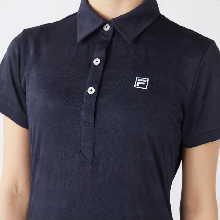 【新品】フィラゴルフ メッシュジャガード ワンピース 2025年春夏モデル FILA GOLF メッシュジャガードカモフラ柄ワンピース（吸汗速乾