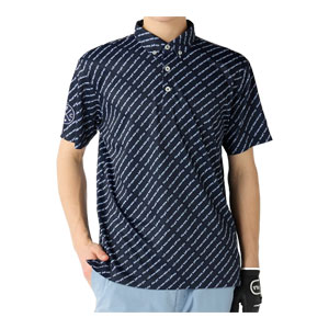FILA GOLF フィラゴルフ バイヤスレタード柄 半袖 ポロシャツ ウェア