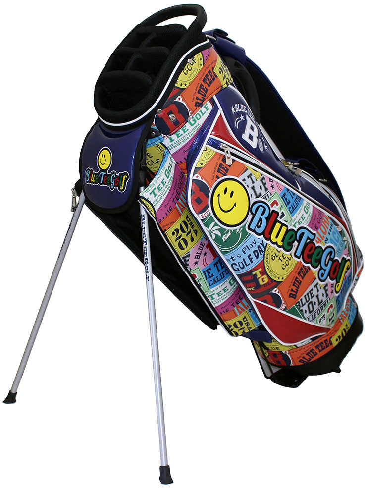 BLUE TEE GOLF（ブルーティーゴルフ） ワッペン柄 スタンド キャディ