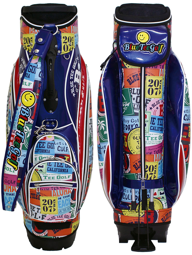 BLUE TEE GOLF（ブルーティーゴルフ） ワッペン柄 スタンド キャディ