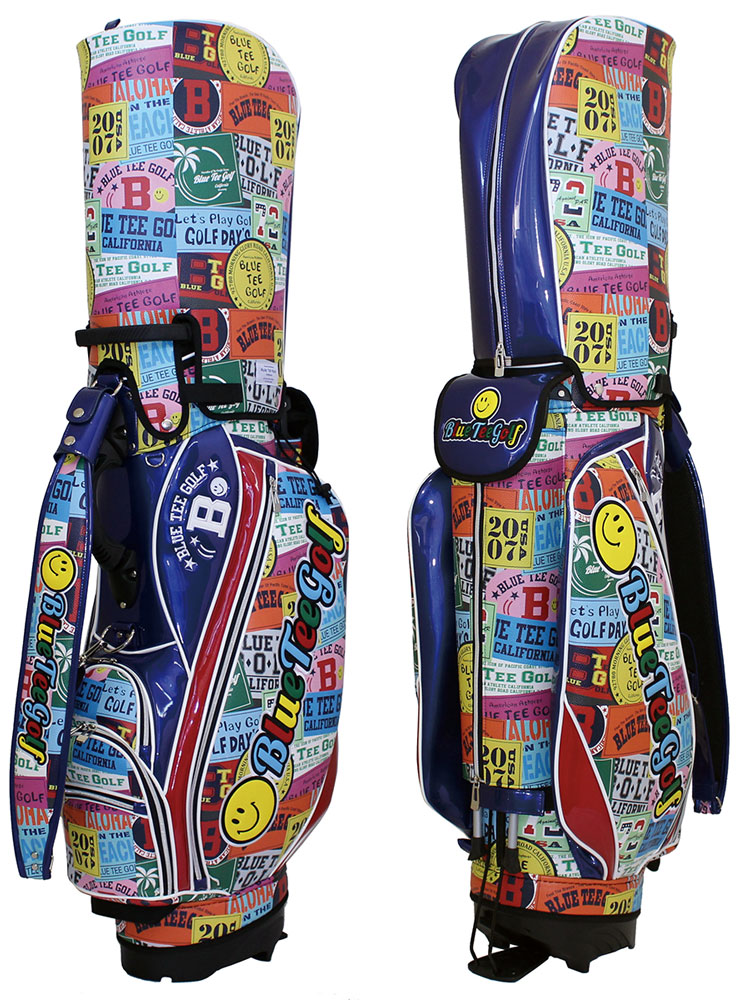 BLUE TEE GOLF（ブルーティーゴルフ） ワッペン柄 スタンド キャディ