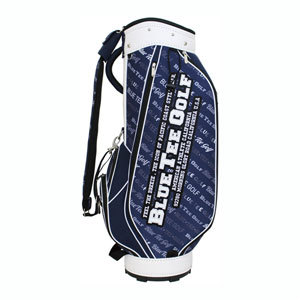 BLUE TEE GOLF ブルーティーゴルフ ボーダー柄 キャディバッグ