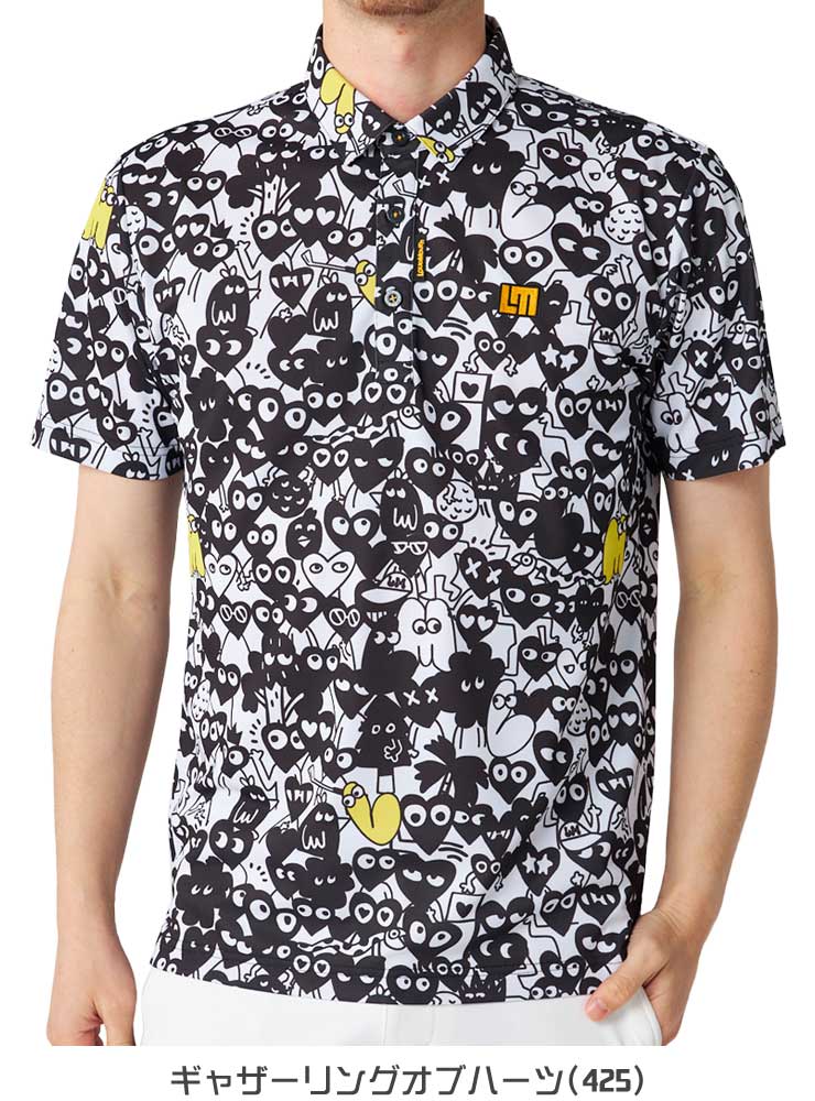 LOUDMOUTH ラウドマウス ゴルフ プレミアムカノコ 総柄 半袖