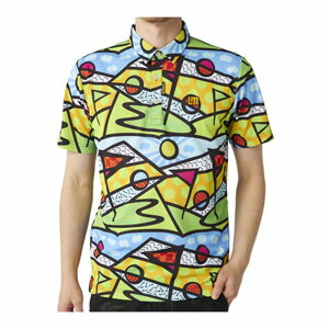 LOUDMOUTH ラウドマウス ゴルフ プレミアムカノコ 総柄 半袖