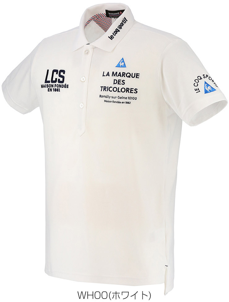 ルコック メンズ ゴルフウェア グラフィックロゴ 半袖 ポロシャツ QGMRJA05 M-3L :LQ21SMRJA05:ゴルフレンジャー - 通販  - Yahoo!ショッピング