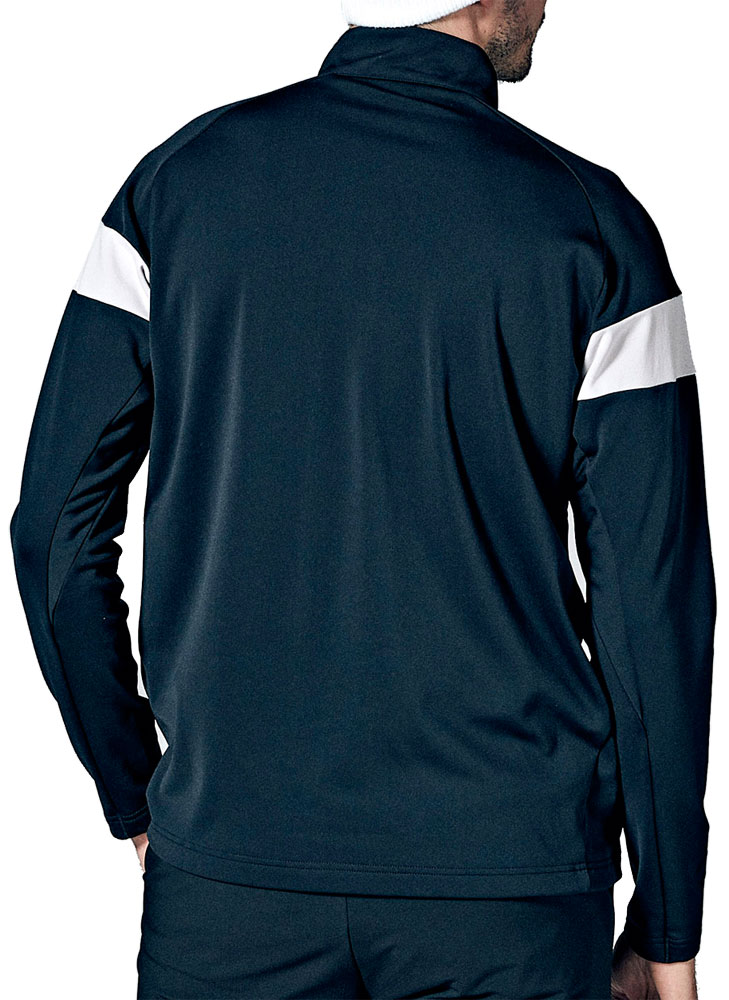Munsingwear ストレッチ 裏起毛ハーフジップ長袖シャツ