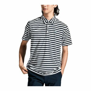 20900円★マンシングウェア ボーダー柄 ポケット付 サンスクリーン半袖シャツ Munsingwear（マンシングウェア） シーズンコレクション サン