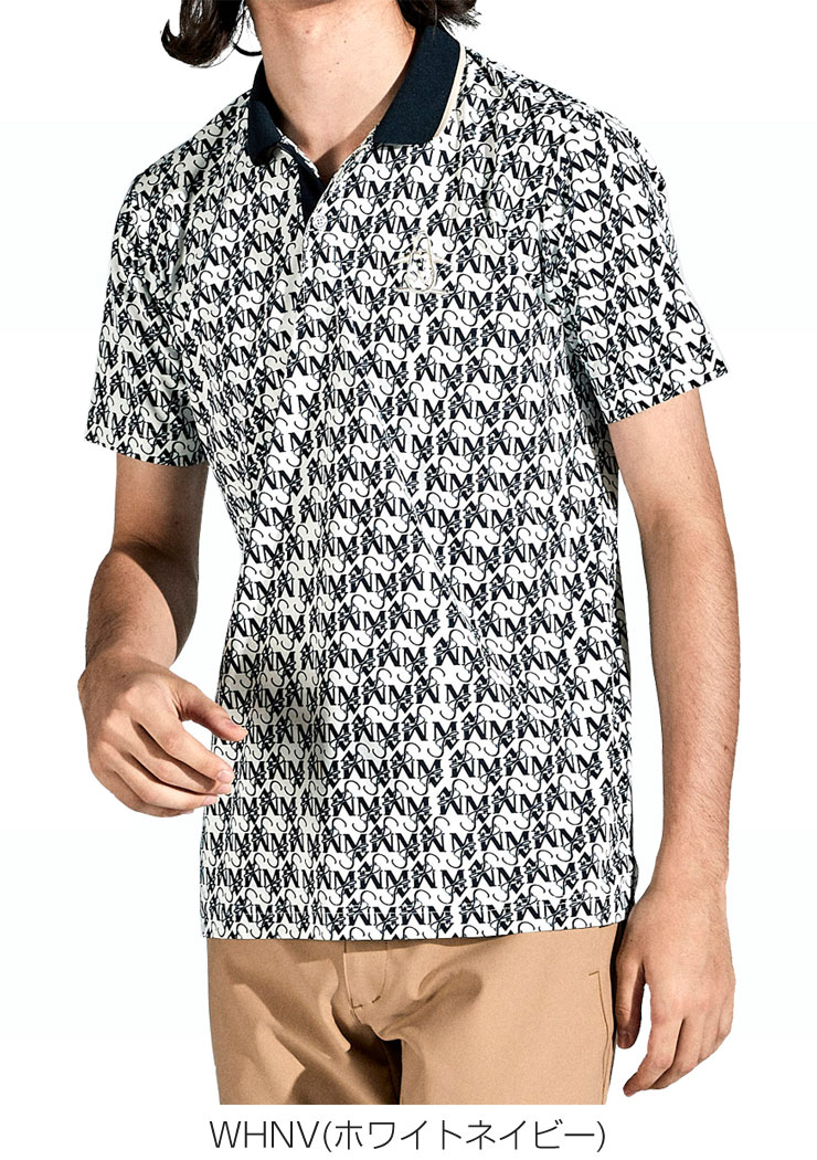 マンシングウェア メンズ モノグラムロゴプリント MGMXJA20 Lサイズ Munsingwear マンシングウェア メンズ ゴルフウェア シーズン