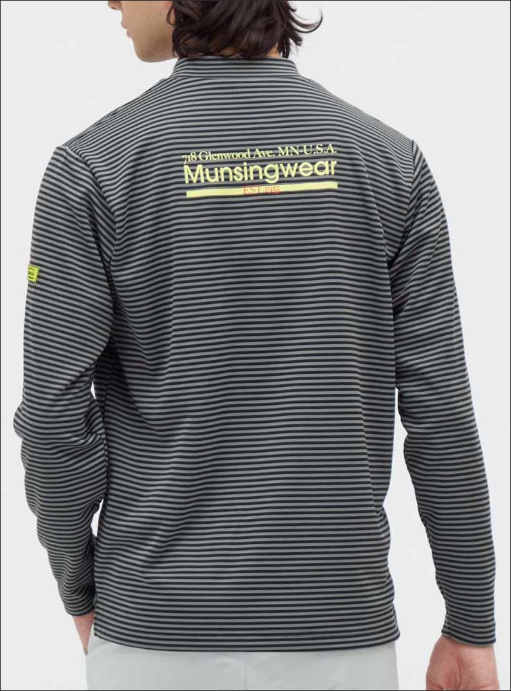 Munsingwear（マンシングウェア） ヒートナビ ボーダー モックネック