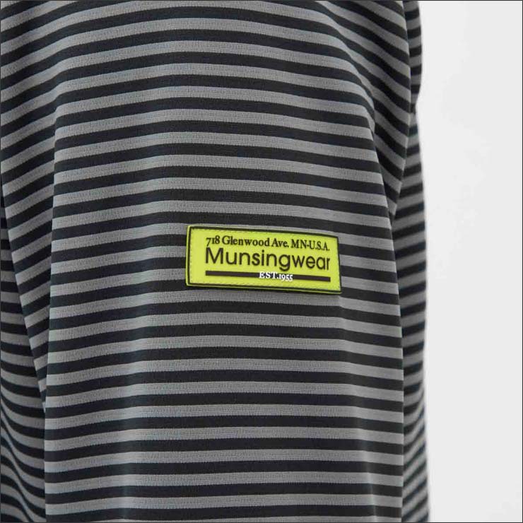 Munsingwear（マンシングウェア） ヒートナビ ボーダー モックネック