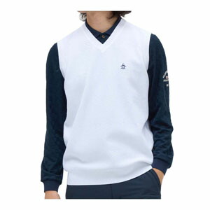 Munsingwear（マンシングウェア） 地柄 Vネック ニットベスト ゴルフ