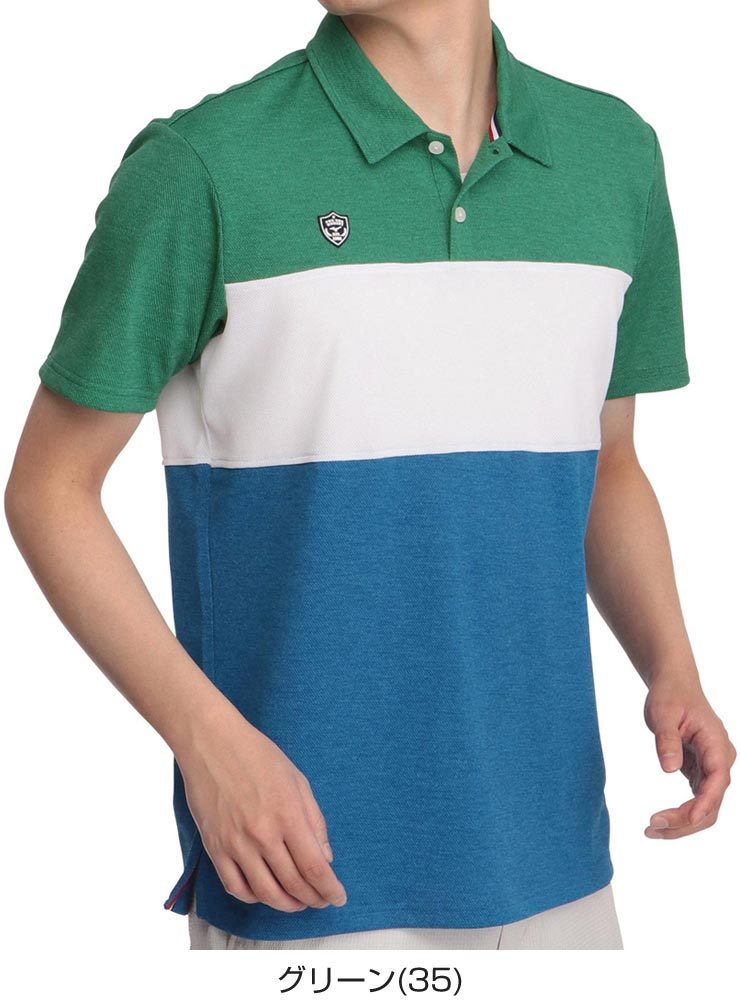 ミズノ ゴルフウェア メンズ オニ鹿の子 半袖ポロシャツ 52MA1006 M-2XL
