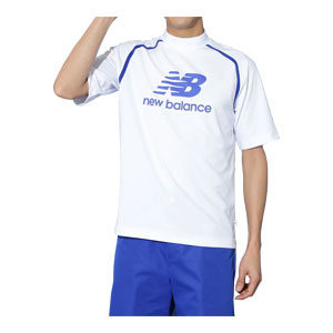 New Balance ゴルフシャツ モックネック インナー サイズ4 青/白 New Balance Golf ニューバランス ゴルフ ロイヤルブルー