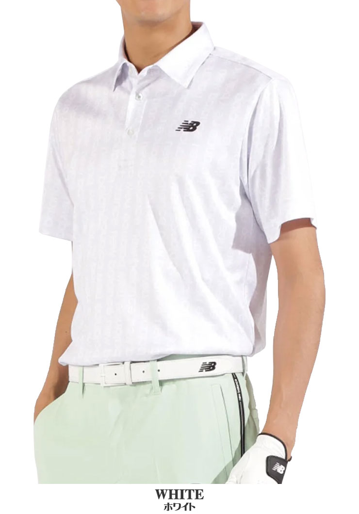 New Balance Golf ニューバランス ゴルフ ロゴストライプ柄 半袖