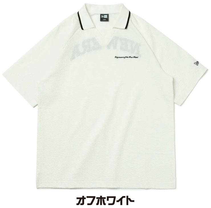 ニューエラ ゴルフ ウェア スキッパー シアサッカー 半袖 ポロシャツ 2023年春夏モデル M-XL