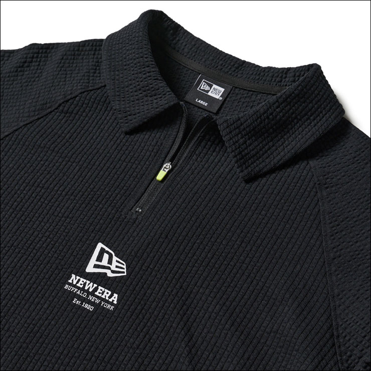 NEW ERA（ニューエラ） ゴルフ シアサッカー ハーフジップ 半袖